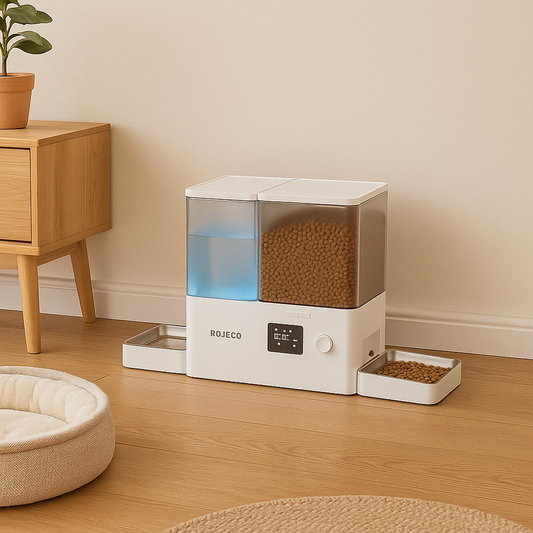 2 in 1   Pet Automatic Feeder & Water Fountain